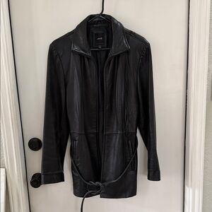 Aldo Black Leather Jacket for Women